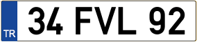 Trailer License Plate